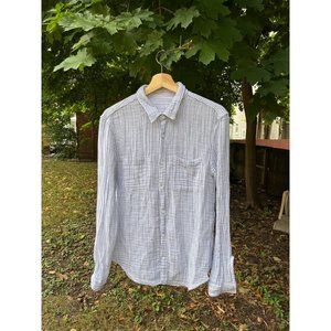 $188 Retail John Varvatos Lightweight Striped Button Up